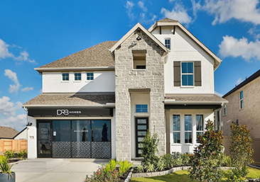 DRB Homes at Creekhaven White Stone Exterior