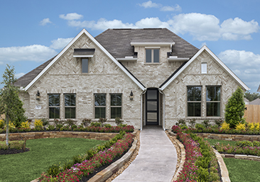 Saratoga Homes at Creekhaven exterior in Iowa Colony, TX