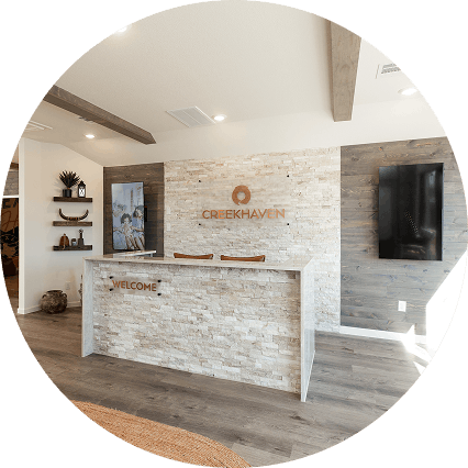 Creekhaven Information Center Iowa Colony Front Desk