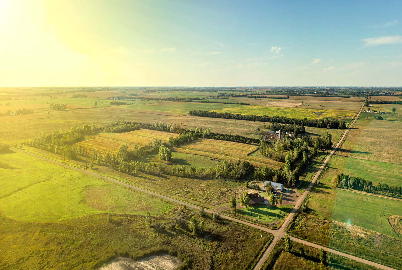 Creekhaven by Starwood Land in Iowa Colony, TX Aerial Land View Green Grass